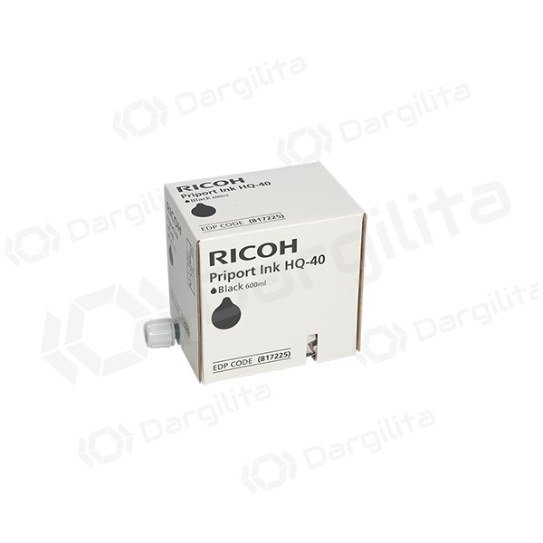 Ricoh JP 4500 HQ 40 (817225) (1VE=5 vnt), juoda kasetė rašaliniams spausdintuvams Ricoh JP 4500 HQ 40 (817225) (1VE=5 vnt), juoda kasetė rašaliniams spausdintuvams