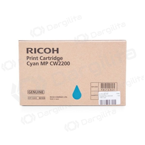 Ricoh MP CW2200 (841636) Rašalinė kasetė, Žydra