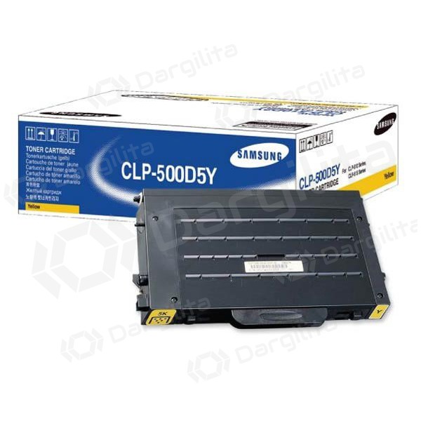 Samsung CLP-500D5Y, geltona kasetė lazeriniams spausdintuvams, 5000 psl.