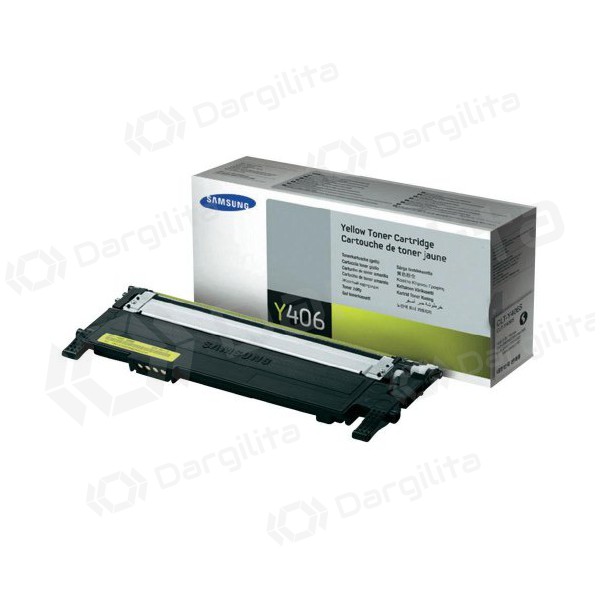 Samsung CLT-Y406S/ELS (SU462A), geltona kasetė lazeriniams spausdintuvams, 1100 psl. Samsung CLT-Y406S/ELS (SU462A), geltona kasetė lazeriniams spausdintuvams, 1100 psl.