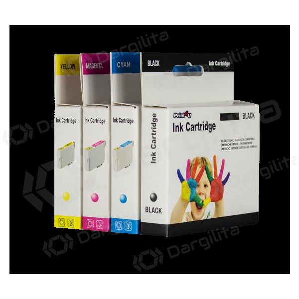 TopJet Rašalinė kasetė juoda, suderinama su Epson T0711/T0891 (C13T071140)